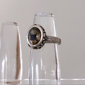 Silpada Smoky Quartz Sterling Silver 925 Ring Size 6.75